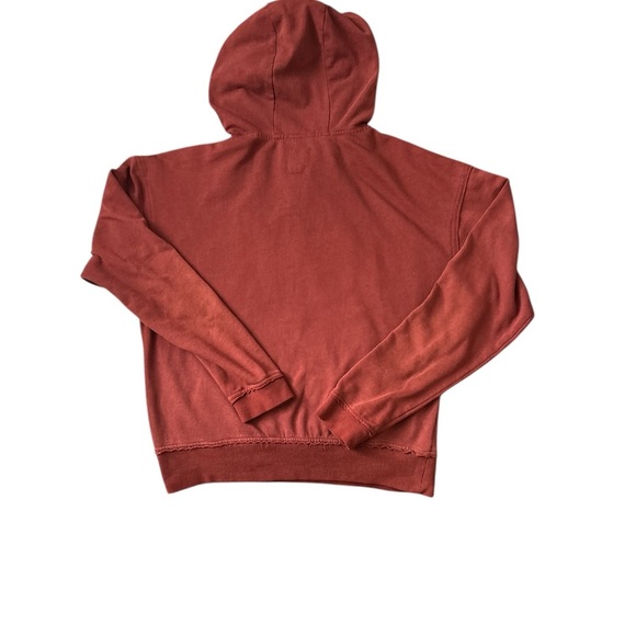 Roxy Deep Red Logo Hoodie with Zipper pockets Size M - Picture 2 of 9